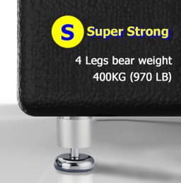KAK 4pcs Aluminum Alloy Furniture Legs Adjustable Sofa Leg Table Feet Replacement 6-30CM Heavy Duty 400KG Furniture Support Leg