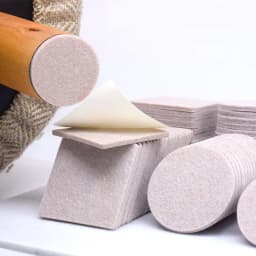 128-18Pcs Thicken 5mm Felt Chair Leg Pads Self Adhesive Furniture Mute Non-slip Anti-collision Gasket Wood Floor Protectors Mats