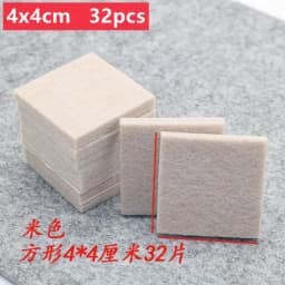 128-18Pcs Thicken 5mm Felt Chair Leg Pads Self Adhesive Furniture Mute Non-slip Anti-collision Gasket Wood Floor Protectors Mats