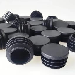 12 Pcs 10/19-50 mm Round Plastic Hole Plugs Caps ,Inserts for Metal Tubing, Glide Protection from Chair Furniture parts