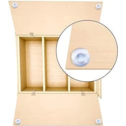 10 or 5Pcs Glass Top Table Furniture Embedded Bumper Rubber Grippers Furniture Hole Plug Cover Push in Foot Pad Floor Protector