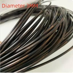 10 Meters PE Wood Color PE Flat Gradient Synthetic Rattan Material Weaving Plastic Cane For Outdoor Chair Table Basket