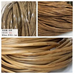 10 Meters PE Wood Color PE Flat Gradient Synthetic Rattan Material Weaving Plastic Cane For Outdoor Chair Table Basket