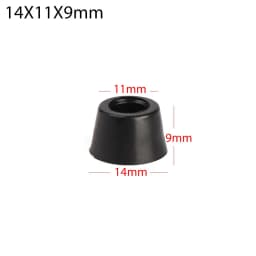 10pcs Furniture Slip Feet Black Speaker Bed Table Box Tapered Rubber Shock Protection Floor Protective Pad  Furniture Parts