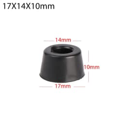10pcs Furniture Slip Feet Black Speaker Bed Table Box Tapered Rubber Shock Protection Floor Protective Pad  Furniture Parts