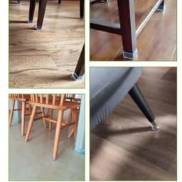 10Pcs Round / Square Rubber Floor Protectors Chair Leg Caps Pads Furniture Feet Non-Slip Covers Leveling Feet Home Decor