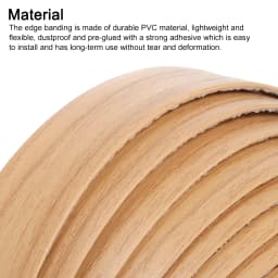 Edge Banding 3/7.5/15 Meters 2/2.8/4cm Wide Pre-Glued Flexible Veneer Cabinet Edging for Cabinet Repair Furniture Table