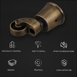 A04I Sofa Casters Round Sofa Heavy Duty Slides Swivel Casters 1.5 Inch Casters Retro Casters Furniture Pulleys,4 PCS