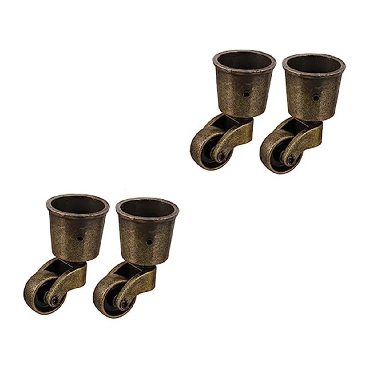 A04I Sofa Casters Round Sofa Heavy Duty Slides Swivel Casters 1.5 Inch Casters Retro Casters Furniture Pulleys,4 PCS