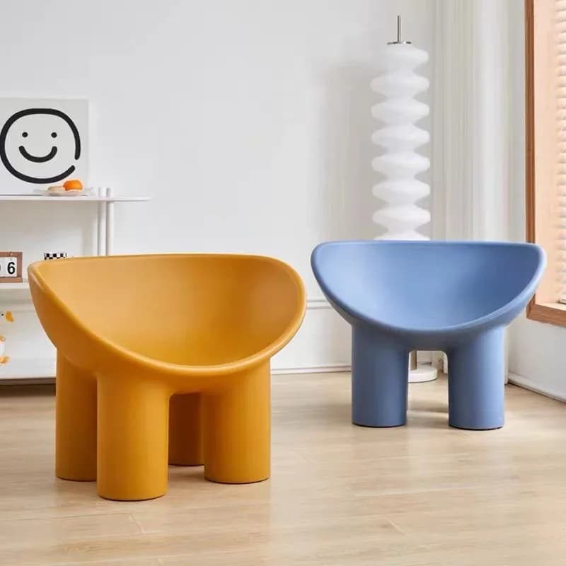 Children's Small Living Room Recliner Single Styled Seat Comfortable Wear-Resistant Sofa Creative Elephant Leg Wide Chair