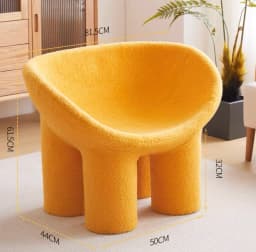 Children's Small Living Room Recliner Single Styled Seat Comfortable Wear-Resistant Sofa Creative Elephant Leg Wide Chair