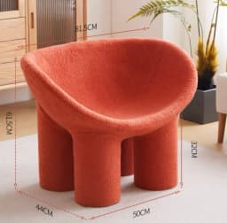Children's Small Living Room Recliner Single Styled Seat Comfortable Wear-Resistant Sofa Creative Elephant Leg Wide Chair