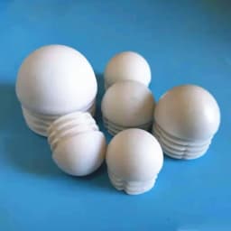 1-20Pcs Domed Round Plastic Blanking End Caps Chair Feet Tube Inserts Plug Dust Cover 13mm-76mm black&White
