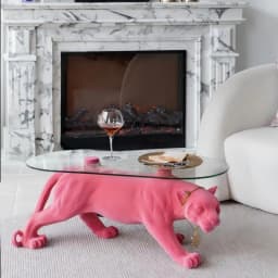 Designer Modern Creative Light Luxury Minimalist Art Animal Leopard Home Living Room Small Apartment Coffee Table