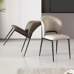 Modern Minimalist Dining Chair with High Sense of Home Backrest Living Room Chair Restaurant Soft Pack Leisure Nordic Chair