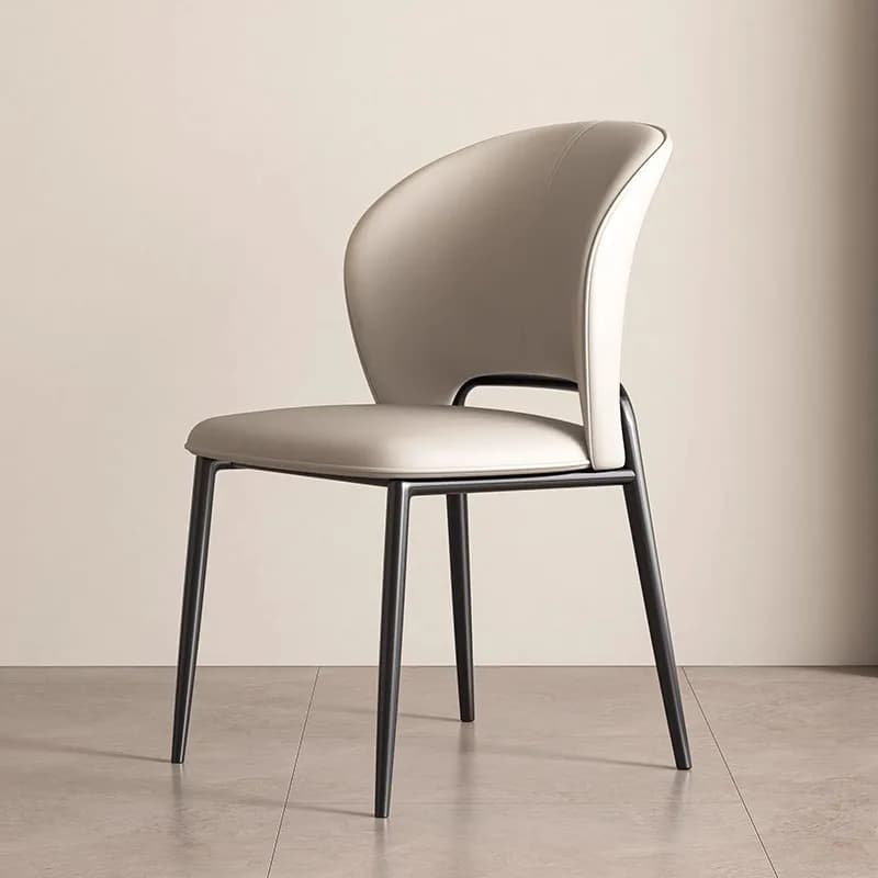 Modern Minimalist Dining Chair with High Sense of Home Backrest Living Room Chair Restaurant Soft Pack Leisure Nordic Chair