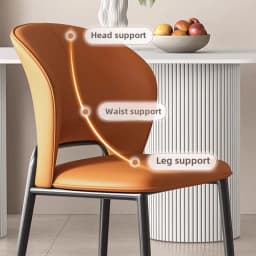 Modern Minimalist Dining Chair with High Sense of Home Backrest Living Room Chair Restaurant Soft Pack Leisure Nordic Chair