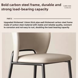 Modern Minimalist Dining Chair with High Sense of Home Backrest Living Room Chair Restaurant Soft Pack Leisure Nordic Chair
