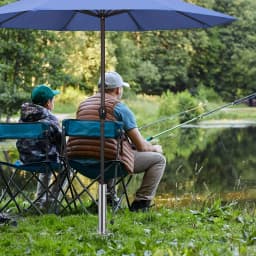 1pcs Umbrella Base 4 Pointed Tips Outdoor Umbrella Detachable Portable Sunshade Ground Anchor Pole Diameter Less Than 1.37 Inch