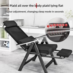 Ergonomic Office Gaming Chair Reclining Computer Desk Chair with Support Foldable Task Chair for Home Office Chaise Lounge