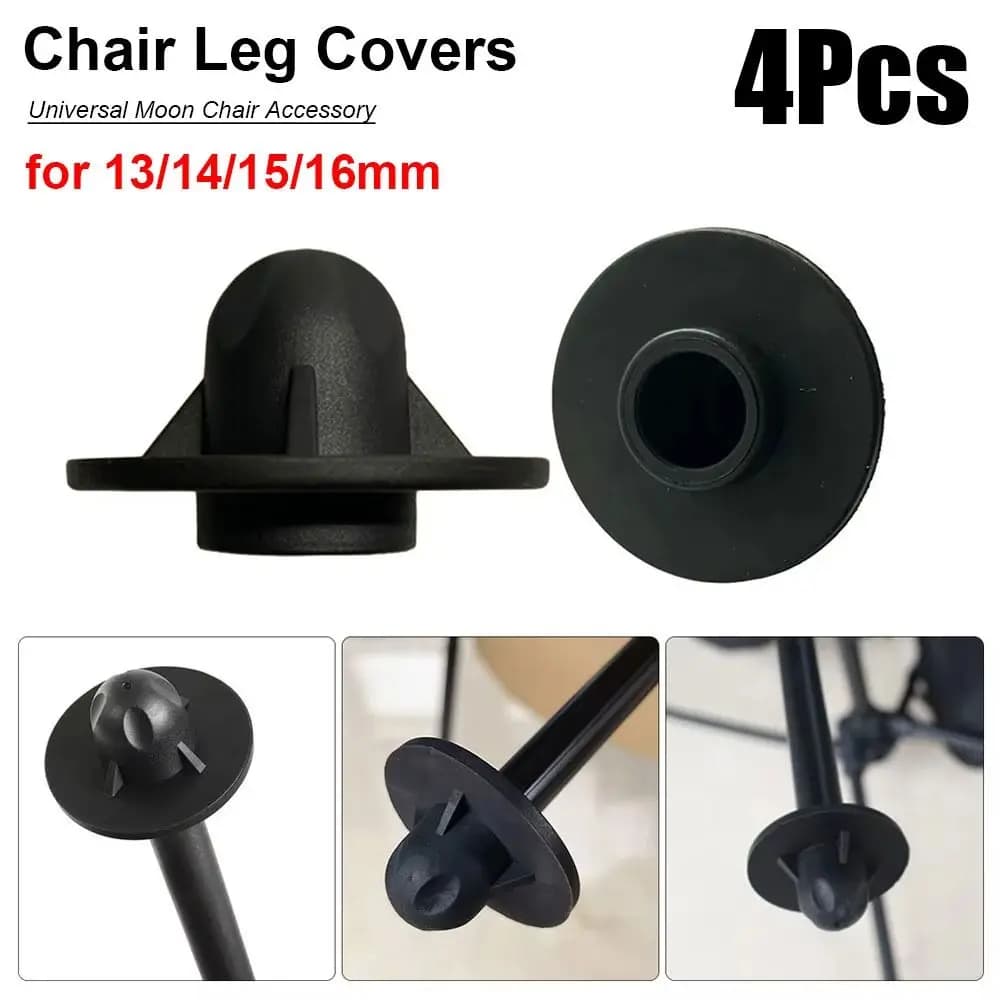 4Pcs Universal Moon Chair Leg Covers Anti-slip Wear-resistant Leg Protectors Anti-sag Removable Foot Covers Chair Accessories