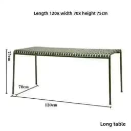 Modern Simple Courtyard Outdoor Tables and Chairs Milk Tea Shop Cafe Wrought Iron Color Outdoor Tables and Leisure Beach Chairs