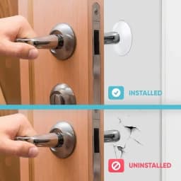 6/12/24pcs Door Knob Wall Shield Clear Soft Silicone Handle Bumper Mute Stickers Protector Muffler Pad Protective Plug