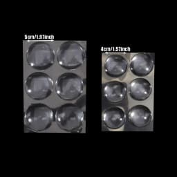 6/12/24pcs Door Knob Wall Shield Clear Soft Silicone Handle Bumper Mute Stickers Protector Muffler Pad Protective Plug