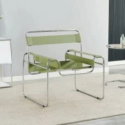Nordic Vassili Leisure Chair Single Chair Medieval Industrial Style Network Red Bauhaus Saddle Leather Simple Photo Furniture