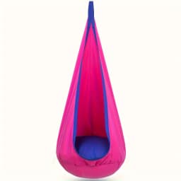 Swing Seat - Indoor/Outdoor Hanging Hammock Chair with Inflatable Pillow & Pocket - Hanging Hammock Chair with Inflatable Pillow