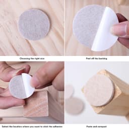 Felt table chair foot pad furniture protection pad floor wear-resistant noise reduction anti slip stool chair corner pad