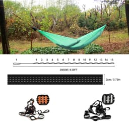 3M 2 PCS Essential Can Hold 400kg Out Door Camping Hiking Hammock Hanging Belt Hammock Strap Rope Accessories Load Bind Rope