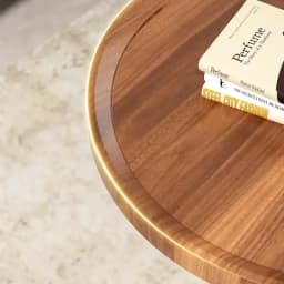 Creative Round Triangle Coffee Table Double Storage Side Table Load-Bearing Tea Bar Recessed Desktop Sofa Table
