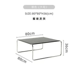Bauhaus Stainless Steel Medieval Personality Black and White Rectangular Side Several Combination Home Living Room Coffee Table