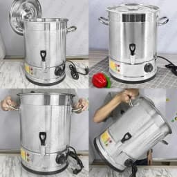 Electric Heating All-steel Boiling Water Bucket Stainless Steel Electric Heating Water Bucket Tea Bucket and Hot Water Bucket