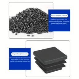 45*45MM Square Steel Moulds Protective Cover Head Foot Sheath Square Plastic Plug Foot Tube Stool