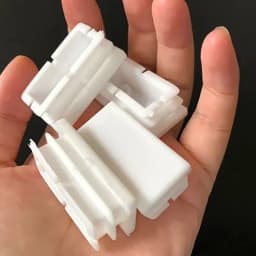 White Square Tube Pipe Plug Rectangle Plastic Blanking End Cap table Leg Feet Inserts Plugs Dust Cover13x13mm-100x100mm