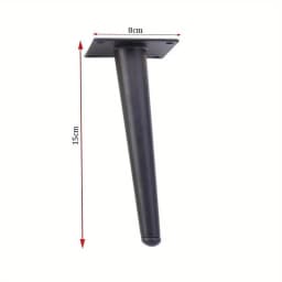 4pcs Sofa Legs Round Solid Metal Furniture Legs Sofa Replacement Legs Perfect Mid-Century Modern Sofa Couch Bed Coffee Table