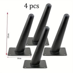 4pcs Sofa Legs Round Solid Metal Furniture Legs Sofa Replacement Legs Perfect Mid-Century Modern Sofa Couch Bed Coffee Table