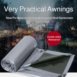 Thickened Waterproof PE Tarp Wear-resistant Rainproof Sun Shade Cloth Outdoor UV Resistant Tarpaulin for Garden Camping Tent