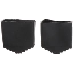 2 Pcs Ladder Feet Rubber Covers Non-slip Foot Pads 2x4cm Black Protective Caps for Metal Stairs Thick Wear-resistant