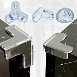 Safety Corner Protectors, Transparent Silicone Edge Guards for Table Desk Furniture, Anti-Collision Soft Bumpers for Kids