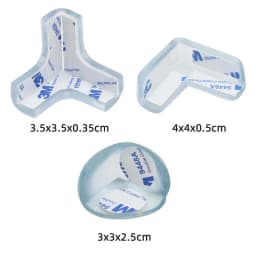 Safety Corner Protectors, Transparent Silicone Edge Guards for Table Desk Furniture, Anti-Collision Soft Bumpers for Kids