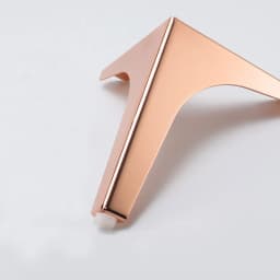 4Pcs/Lot Rose Gold Plating Sofa Chair Legs Cupboard Cabinet Furniture Legs Feet Height 10/13.5/15/17.5CM with Screws