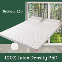 100% Natural Latex Mattress Thailand High-End Latex Mats Rubber Soft Cushion Two-Person Household 0.9/1.2/1.5/1.8m Home Mattress