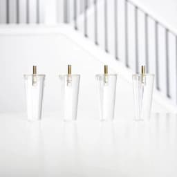 Acrylic Furniture Legs - Mid Century Legs Set of 4 For Couch, Sofa, Chair, Table,Dresser, Bed, Cabinet,Load 600KG