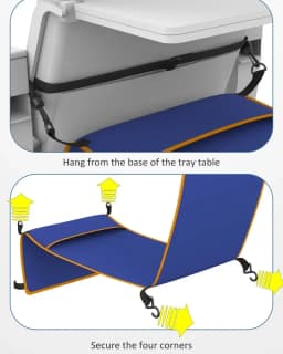 Footrest Hammock Travel Foot Hanger for Adults Baby Sleeping Bed in Airplane Train Bus Car Travelers Hammocks Rests Feet Legs