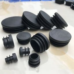 Thicken Black Round Plastic Blanking Plug Caps 16MM 19MM 22MM 25MM Tube Pipe Inserts Plug Bung Insert Stopper For Chair Leg Pipe