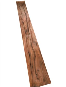 Natural Ebony Wood Veneer, for Furniture and DIY Woodworking, about 30cm x 2.5m, 0.2mm Thick,C/C