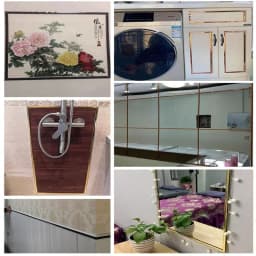 5M Gold Wall Sticker Strip Stainless Steel Flat Self Adhesive Living Room Decoration Mirrors for Home Wall Edge Strip